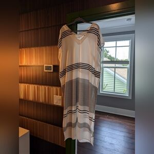 EUC Black and White Caftan